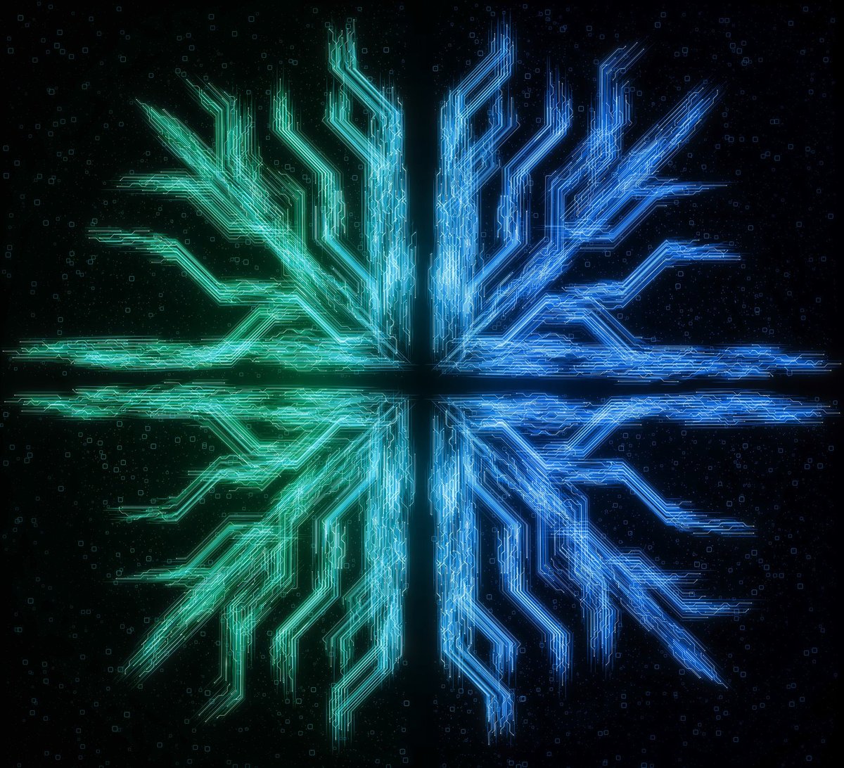 Abstract technology network nodes background